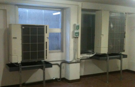 Installazione unità esterne seminterrato