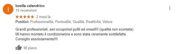 Climatizzatori Bologna - testimonianze