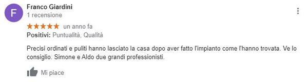 Climatizzatori Bologna - testimonianze